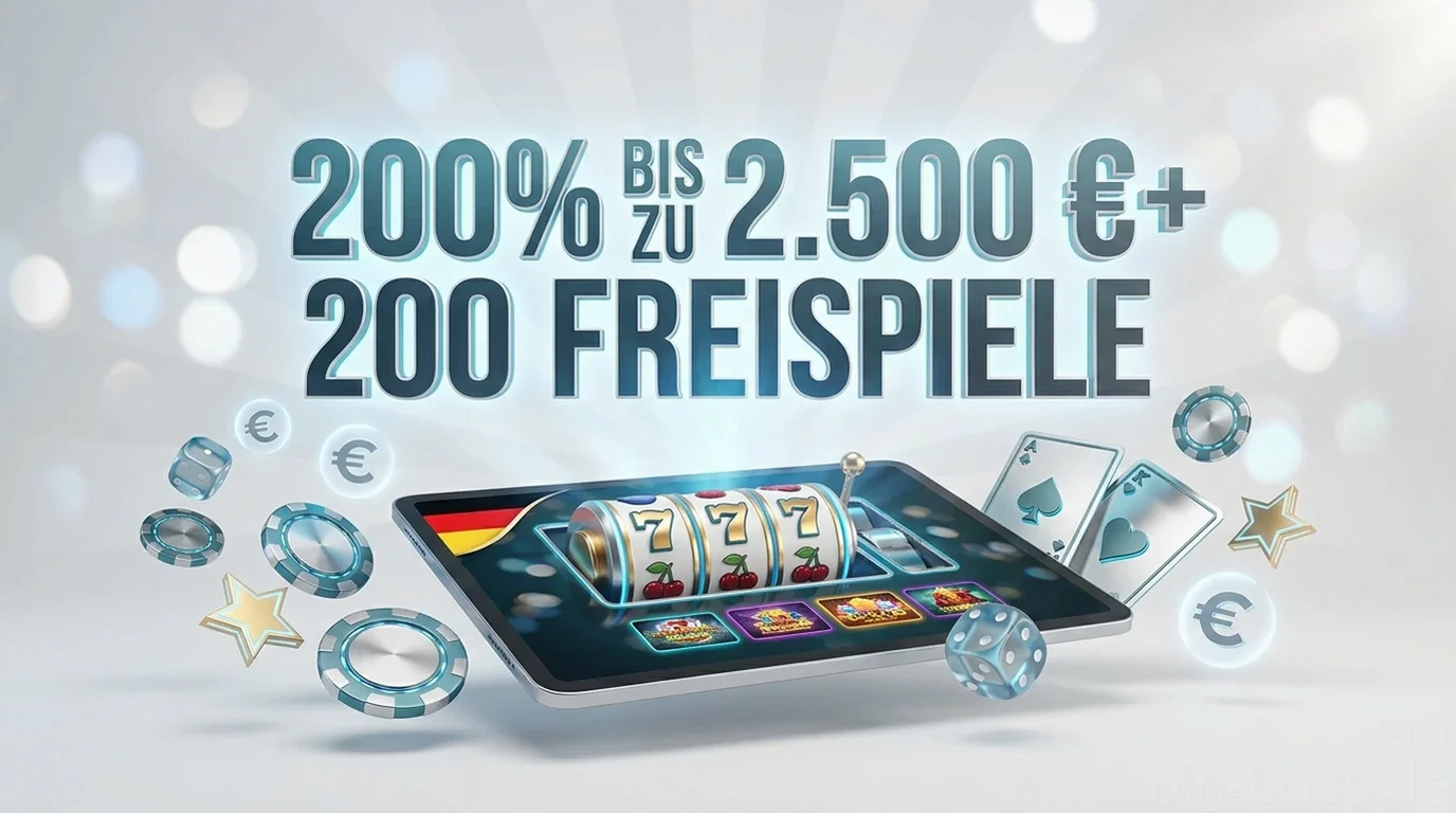 200% BIS ZU 2.500 €+ 200 FREISPIELE